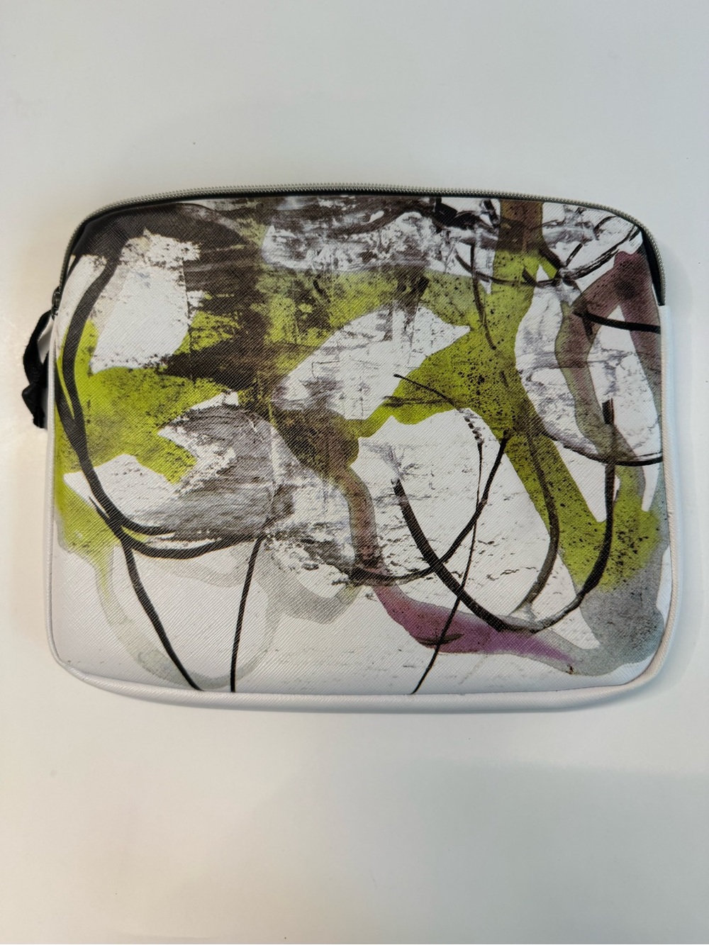 Proenza Schouler Target Neiman Marcus Tablet Sleeve Abstract Chartreuse B&W